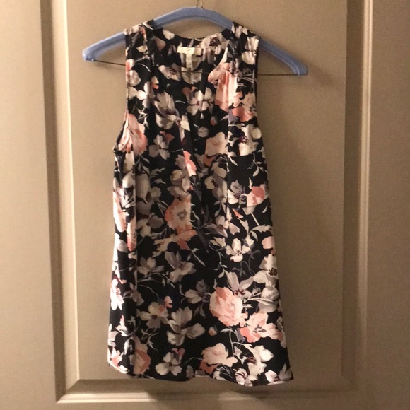 Black Joie flowered blouse - Picture 1 of 3